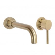 Змішувач прихованого монтажу Rea Lungo Long золото мат + Box (REA-B4109)