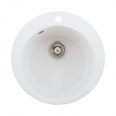 Мийка гранітна Interline Rondo New white, білий (201220231965)