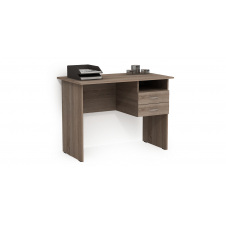 Стіл офісний 1, Готові кольорові рішення Дуб Бароко Бурштиновий