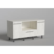 Тумба під ТБ №1, Готові кольорові рішення Дуб Крафт білий