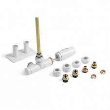 Набір вентилів інтегрований термостатичний Terma Unico All in One правий білий матовий (TGETUNICPKS96/TGETBI013)