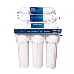 Система зворотного осмосу Pallas 6-ти ступенева Modern без помпи, White (Modern-6W) Свеса