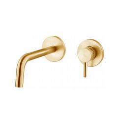 Змішувач для умивальника Paffoni Light настінний золото Борисполь