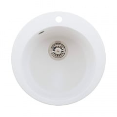 Мийка гранітна Interline Rondo New white, білий (201220231965) Чорноморськ