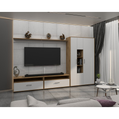 Вітальня Franco/Франко Комплект 1, Готові кольорові рішення Біла Аляска Смела