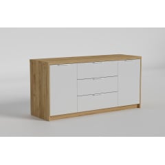 Комод Aura/Аура №2 з кришкою 32 мм, Готові кольорові рішення Дуб Експресив Бронзовий Цумань