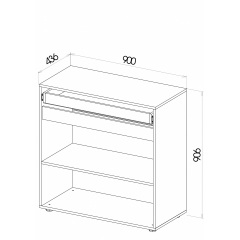 Комод Beverly/Беверлі, Готові кольорові рішення Дуб Експресив Бронзовий Бердянськ