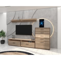 Вітальня Franco/Франко Комплект 2, Готові кольорові рішення Дуб сонома світлий Василівка