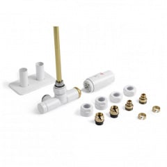 Набір вентилів інтегрований термостатичний Terma Unico All in One правий білий матовий (TGETUNICPKS96/TGETBI013) Самбір