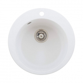 Мийка гранітна Interline Rondo New white, білий (201220231965)