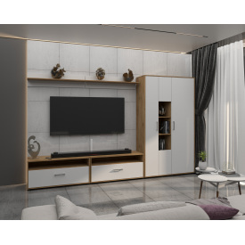 Вітальня Franco/Франко Комплект 1, Готові кольорові рішення Дуб Крафт білий