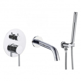 Змішувач для ванни і душу VBI Milano Chrome прихованого монтажу хром (VBI-050107CH)