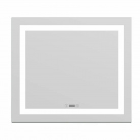 Дзеркало Imprese Option 70х80 з підсвіткою, підігрівом і часами (m08607600MD)