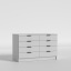 Комод Urban/Урбан 8S, Готові кольорові рішення Біла Аляска Надвірна