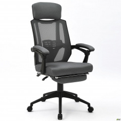 Офісне-комп'ютерне крісло Art темно-сіра сітка спинки з підголівником Київ