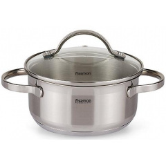 Кастрюля Fissman Luminosa 7.1л Induction со стеклянной крышкой DP36638 Веселе