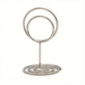 Подставка для карточек рассадки гостей No Brand 5x3.1x2.8 см 10 шт Серебристый (MV039)