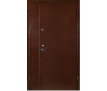 Вхідні двері Тітан полуторні коричневі RAL 8016