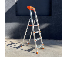 Стремянка на 4 ступени из алюминия для стройки Техпром