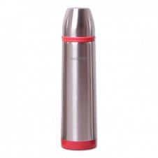 Термос Kamille 1000 мл из нержавеющей стали серебристый / красный КМ-2059