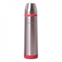 Термос Kamille 1000 мл из нержавеющей стали серебристый / красный КМ-2059 Киев
