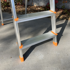 Стремянка алюминиевая 2 м на 5 ступеней для стройки Стандарт Орехов