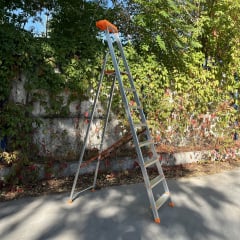 Стремянка 2 м алюминиевая свободностоящая на 8 ступеней Стандарт Вознесенск