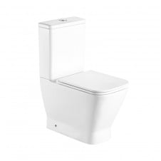 Унітаз-компакт Qtap Cardinal Ultra Quiet безобідковий, з сидінням Soft-close, білий (QT04222168AUQ3W)