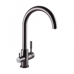 Змішувач для кухні під осмос Globus Lux Lazer GLLR-0333-11-GRAPHITE графіт Косів