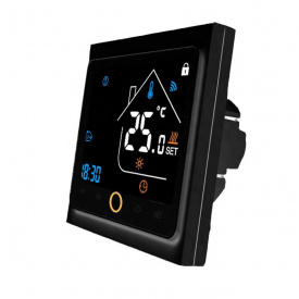 Термостат з WiFi керуванням Tervix Pro Line для електричної та водяної теплої підлоги, датчик 3000 мм (114140)