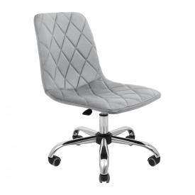 Стул Гаррет Richman серый на хром колесиках 