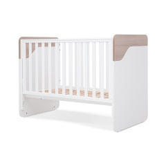Ліжечко для немовлят Веселка (68,4 × 122,7 см, з маятником, капучино-білий) Шостка