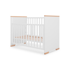 Ліжечко для немовлят Ранок-1 (68,4 × 122,9 см, з маятником, біло-буковий) Николаев