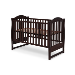 Ліжечко для немовлят Зірочка (70 × 127 см, з маятником, з шухлядою, горіх) Кременчуг