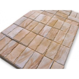 Фасадна пиляна плитка з рустом (обколка периметром) 40*20*2