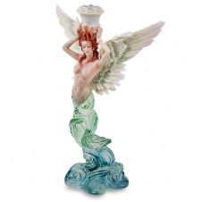 Интерьерный подсвечник Veronese Ангел воды 28.5 см Разноцветный (AL229315)