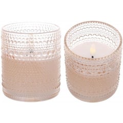 LED-свічка BonaDi 9x10 см Pink (DP231243) Київ