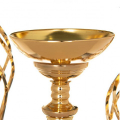 Набор подсвечников Lefard GolDio 3 шт Золотистый (BR239579) Умань