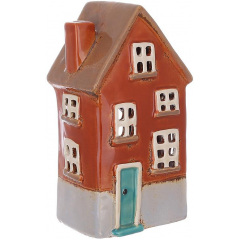 Интерьерный подсвечник BonaDi Old Town House N5 10х7.5х18 см Красный (DP231211) Одесса