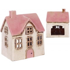 Интерьерный подсвечник BonaDi Old Town House N1 12.5х9.5х15 см Бежевый (DP231207) Киев