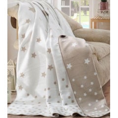 Плед-покривало Art of Sultana М1669 Євро 200х240 см Бежево-білий (DP70740) Миколаїв