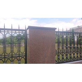 Гранітні накривні набір, кришки (шапки) на паркан