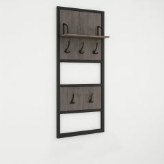 Прихожая модульная Tobi Sho Альто ПЛ/4 в стиле Лофт с зеркалом, 1780x350x1900 мм Хортица Броды