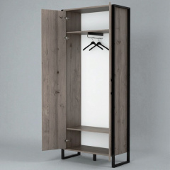 Комплект в прихожую Tobi Sho Рейден ПЛ/5 в стиле Лофт без зеркала, 1720x350x1900 мм Хортица Броды