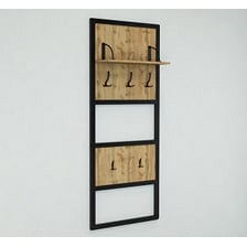 Прихожая модульная Tobi Sho Альто ПЛ/4 в стиле Лофт с зеркалом, 1780x350x1900 мм Дуб аппалачи Одесса