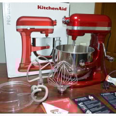 Профессиональный планетарный миксер KitchenAid Heavy Duty 5KSM7591XEER, 6.9 л, красный Дніпро