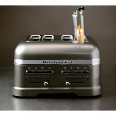 Тостер KitchenAid 5KMT4205EMS Artisan, на 4 хлебца, серебряный медальон Київ