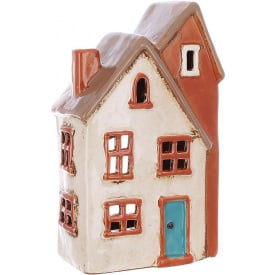 Интерьерный подсвечник BonaDi Old Town House N2 12х7.5х20 см Бежевый (DP231208)