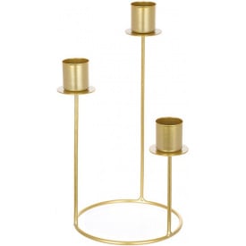 Декоративный подсвечник Bona 12х12х23 см Gold (DP262396)