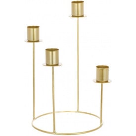 Декоративный подсвечник Bona 16х16х26 см Gold (DP262395)